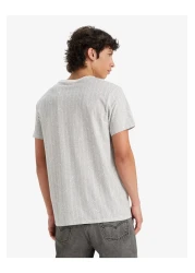 Levi's Crew Neck Printed Gray Men's T-Shirt A7772-0002