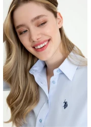 U.S. Polo Assn. قميص نسائي أزرق