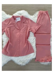 Pijamacs Turkmen Pajama Set with Cotton Sleeve - Sleeve and Leg Deal