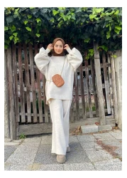 TUMA Basic Balloon Collar Knitwear Set