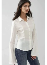 Hiccup قميص بأكمام طويلة وقصة ضيقة