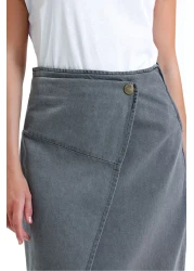 De mim Gray Lurdes Skirt