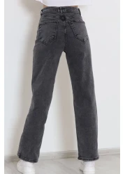 geenz manifacture Morcelo 90's Snow Wash Blue Lycra Super High Waist Loose Jeans Palazzo Trousers