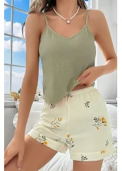 ELİTOL Bürümcük Thin Strap Shorts Set