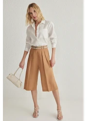  Collection White Cotton Blended Linen Look Oversize Wide Fit Woven Shirt Twoss25Go00096