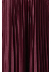  Collection Plum Pleated Maxi Skirt Twoss24Et00041