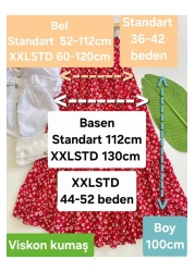 Nefs تنورة فيسكوز زهرية ملونة