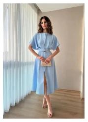 Modisma فستان بتفاصيل حزام