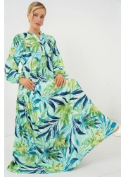 Bigdart 2423 فستان حجاب منقوش أصلي - E.Mint