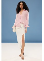  Collection Striped Textured Lacing Detailed Regular Regular Fit