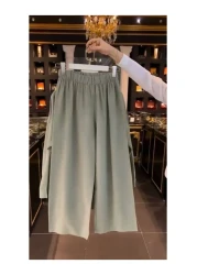 CLASSY.MODA Three-Piece Set - Shirt, Pants and Tank Top Scale Embroidered