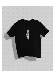 Nulivez تي شيرت بتصميم فلسطين مطبوع على الظهر عالي الجودة للجنسين