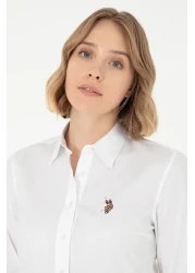 U.S. Polo Assn. Women's White Long Sleeve Basic Shirt 50295710 -Vr013