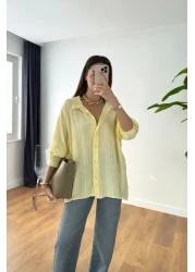 BİRCANÇİL Lestane Yellow Transparent Shirt