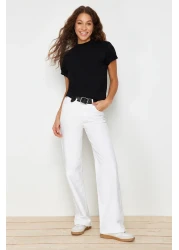  Collection تي شيرت أسود بياقة واقفة 100% قطن - TWOAW20TS0096