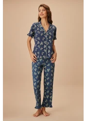 Suwen طقم بيجامة ديزي للرجال