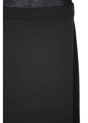 Eray Women's Heart Scuba Crepe Unlined Tight Pencil Black Skirt