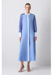 Touche Prive فستان قميص بلون واحد