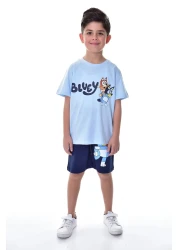 ZUZUNGA Bluey Printed 2-Piece Shorts - T-Shirt Kids Set