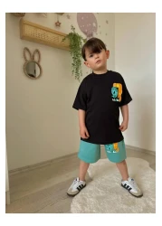 JELİBOOM Animal Boy Shorts Set