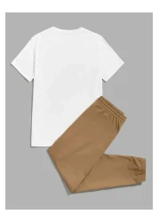 DAXİS Sportwear Company Unisex Snake Printed Tracksuit Set - Colorful Oversize T-shirt Jogger Tracksuit Bottom Top Set