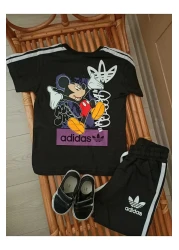 Karan Kids Boy's Back Printed Bottom Top Set