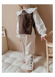 YİGİT BUTİK Yigit Boutique Girl's Set with Vest