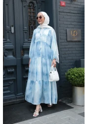 LOCCO فستان نسائي موديل كاتليا باللون الأزرق