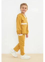 TRENDYOLKIDS Boys' Seasonal Suit - Thin Printed Cotton Knitted, Tkdaw25Au00043