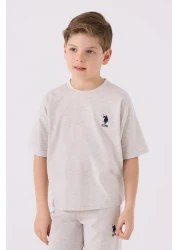 U.S. Polo Assn. Boy's Brown Bermuda Set