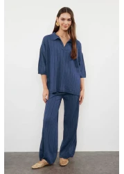  Collection Indigo Basic Corded Bottom-Top Set Twoss23Au00029