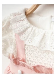 Lumia Baby فستان طفلة مع تفاصيل الدانتيل