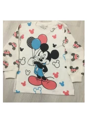 Süpermini 53-50-23 Mikili Patterned 2-Piece Girls Pajama Set 1-3 Years