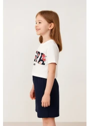 U.S. Polo Assn. Girl's White Bermuda Suit