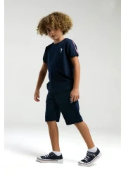 U.S. Polo Assn. Boy's Navy Blue Bermuda Suit