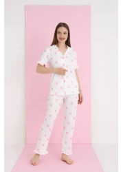 ELİTOL BURLAP BUTTONED PYJAMA SET