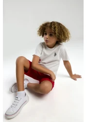 U.S. Polo Assn. U.S. Polo Assn. Boy's White Bermuda Set