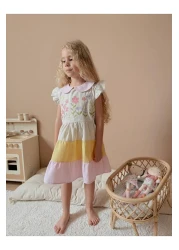 YİGİT BUTİK Yigit Boutique Embroidered Girl's Dress