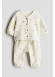 H&M 2-piece Quilted Jersey Set