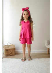 Elidabutik Pile Bow Detailed Suit