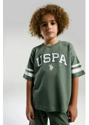 U.S. Polo Assn. بدلة برمودا كاكي للأولاد من US Polo Assn