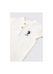 U.S. Polo Assn. US Polo AssnBaby Boy T-Shirt Pants Set Cream USB1879