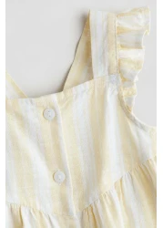 H&M Flounce-trimmed cotton dress