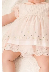 Baby Animals Baby Girl Girl Kid Birthday Party Wedding Dress Short Sleeve Ruched Lined Romper