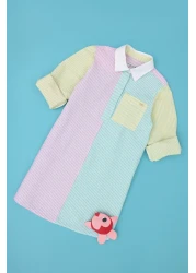 U.S. Polo Assn. Water Green Long Sleeve Girl's Dress -50282948-vr083