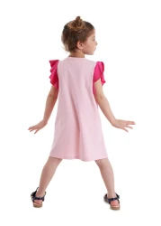 MSHB&G Girl's Pink Butterfly Summer Ruffle Dress