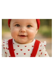 By Murat Baby Girl 100% Cotton Dress Gilet-Skirt Set Cotton Heart Bow Bandana Is a Day in the Life of a Expert Set