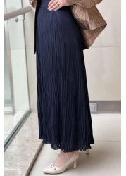 sentez giyim التوليف الشيفون التجاعيد تنورة