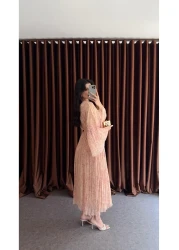 HAZELANNA Pastel Tone Belted Maxi Dress