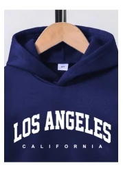 ALİKA طقم بدلة رياضية للأطفال البنات والأولاد باللون الأزرق الداكن من لوس أنجلوس